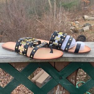 Scene Gavy Flat Sandals Sz 8.5 NIB